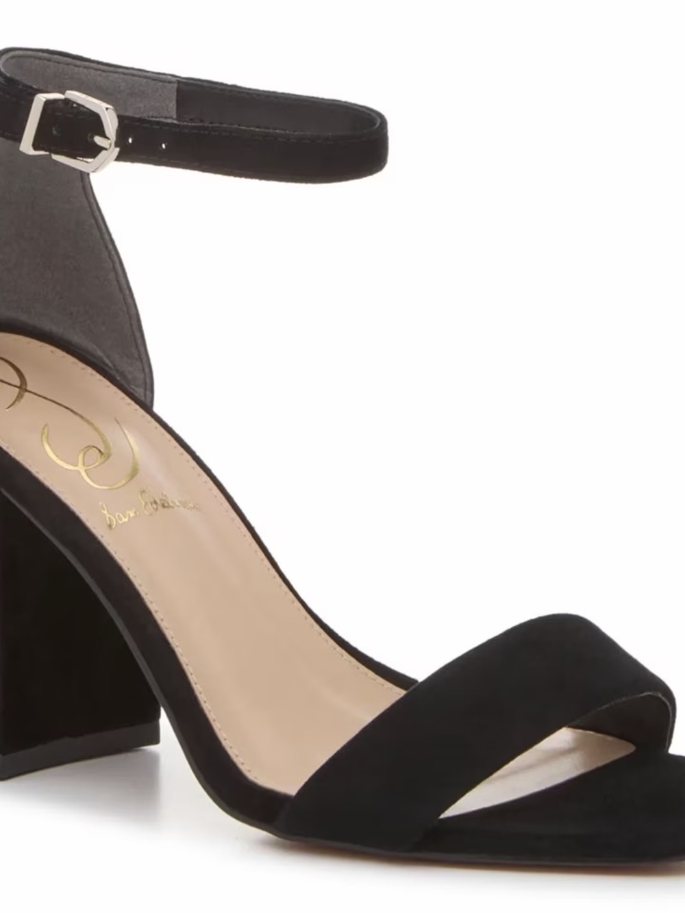 Sam Edelman Daniella Women's Black Ankle-Strap Block Heel Sandals